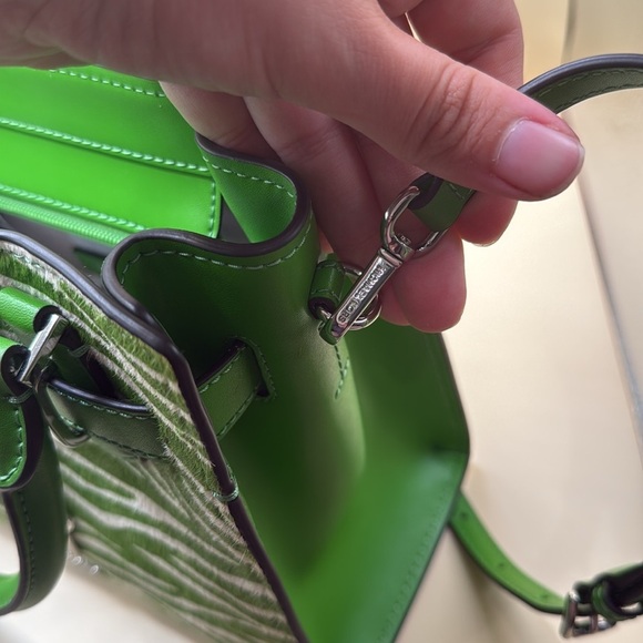 Michael Kors Hamilton Small Zebra Print Calf Hair Satchel NEW - Picture 8 of 10